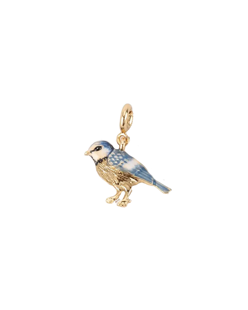 Enamel Blue Tit Charm 1