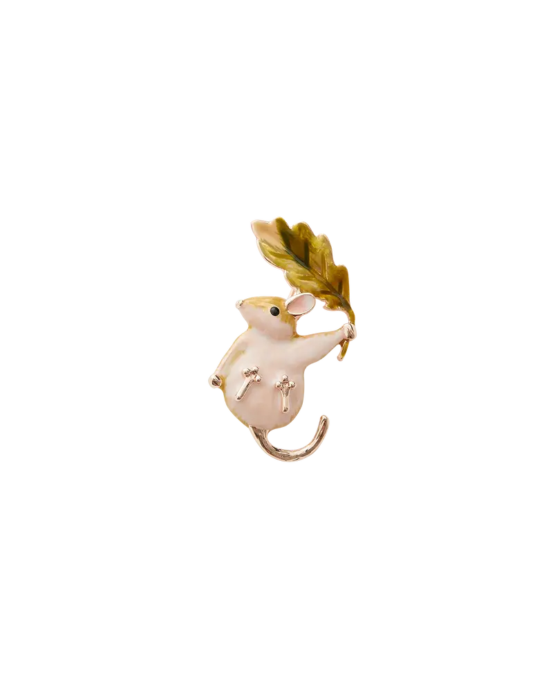 Enamel Dormouse Brooch 1