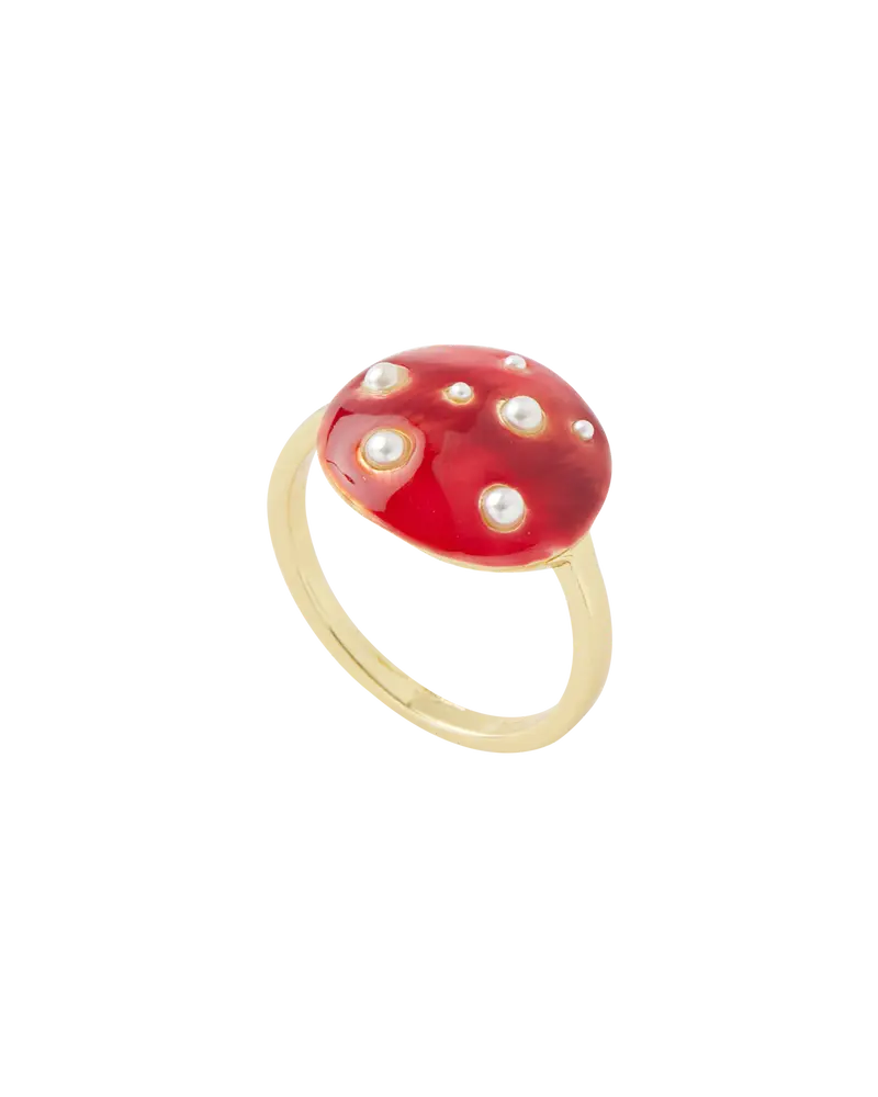 Enamel Mushroom Ring 1