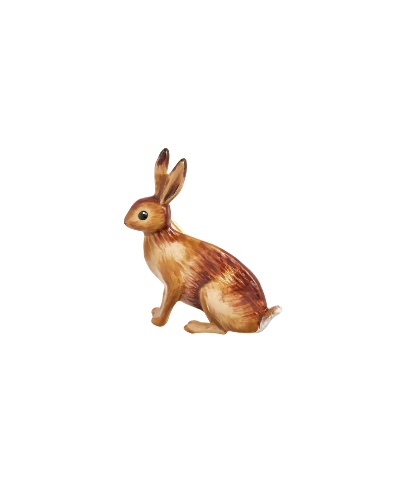 Enamel Rabbit Brooch 1