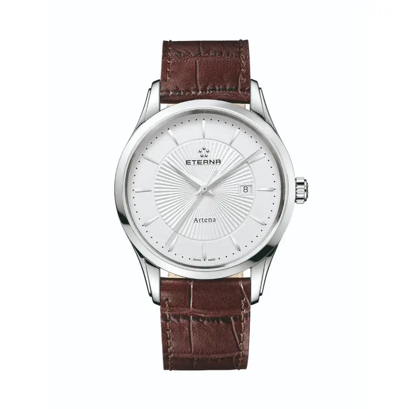 Eterna Artena Brown Leather Strap Men Watch 2520.41.11.1259 1