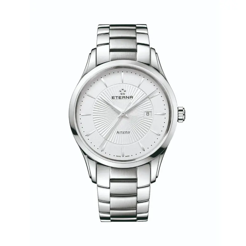 Eterna Artena Silver Stainless Steel Strap Men Watch 2520.41.11.0274 1