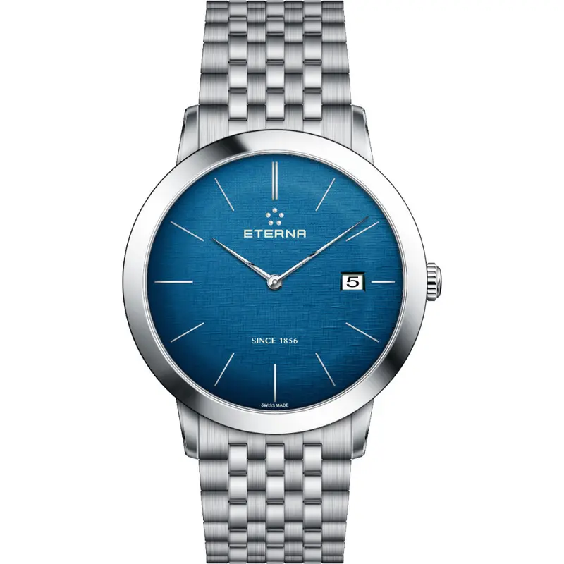 Eterna Eternity Silver Stainless Steel Strap Unisex Watch 2710.41.80.1736 1