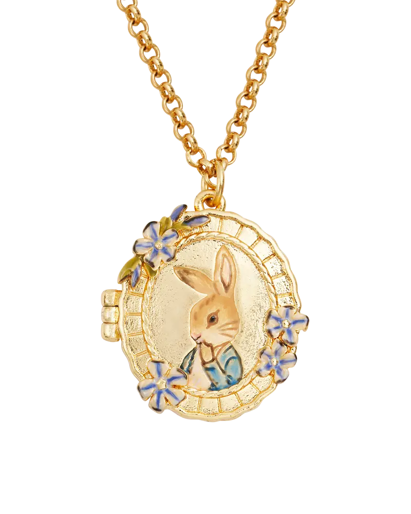 Fable England X Peter Rabbit Cameo Locket Necklace 1