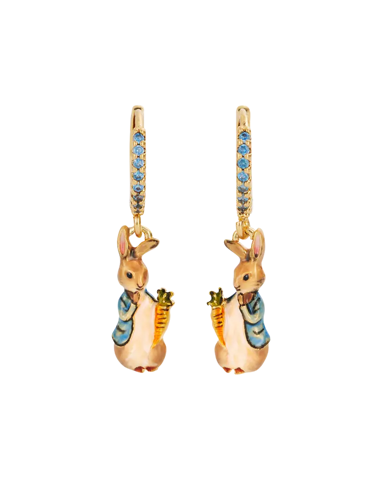 Fable England X Peter Rabbit Carrot Charm Huggie Earrings 1