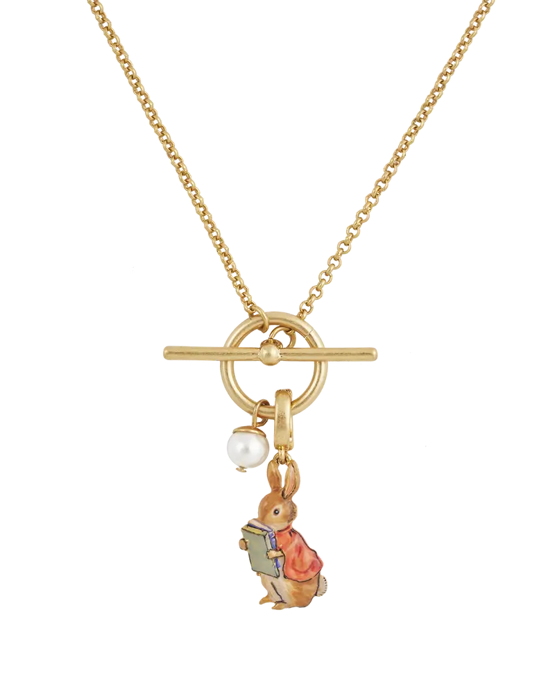 Fable England X Peter Rabbit Cotton-Tail Book Charm Toggle Necklace 1