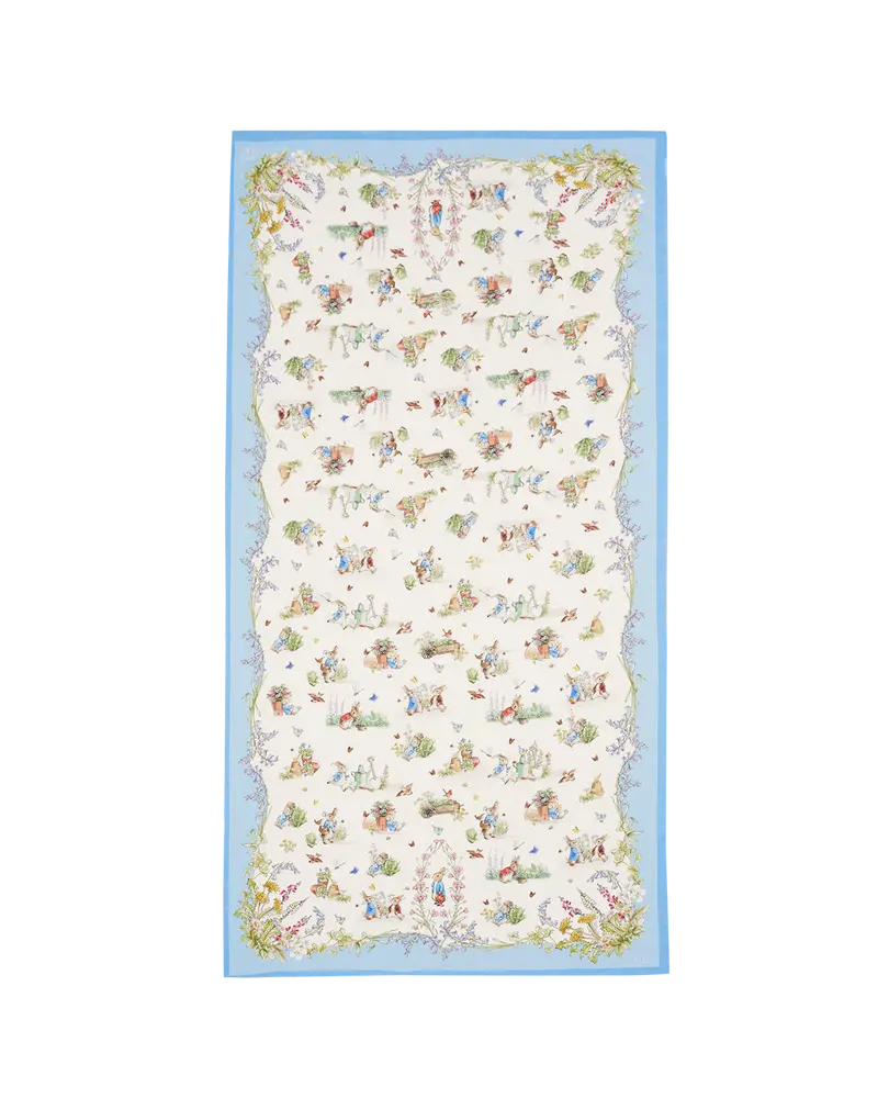 Fable England X Peter Rabbit Cream Rectangle Scarf 1