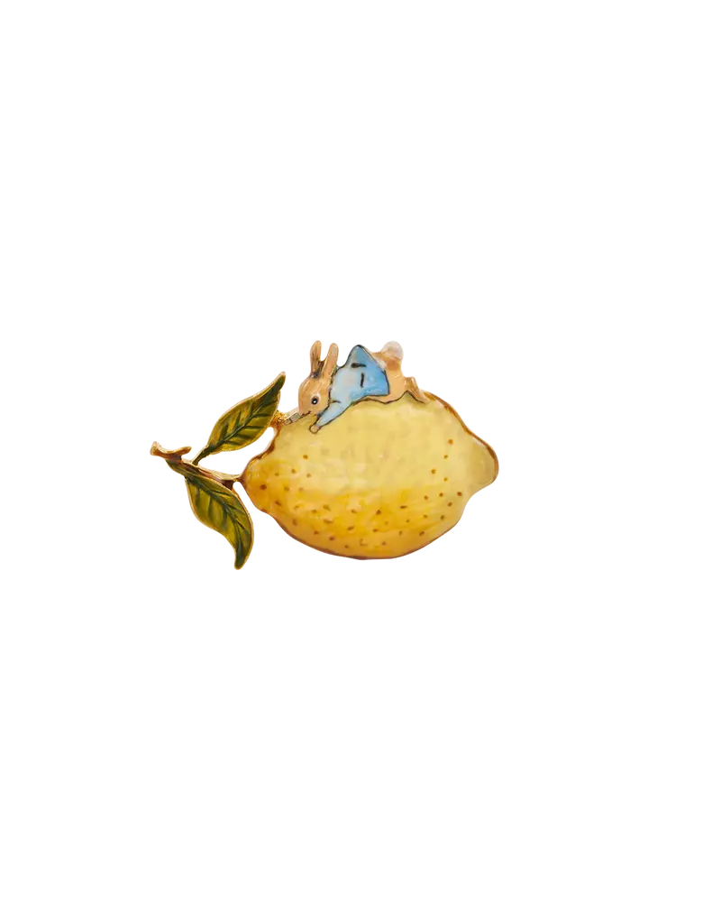 Fable England X Peter Rabbit Lemon Brooch 1