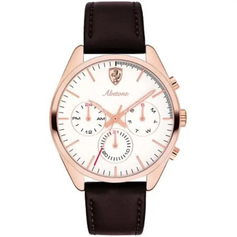 Ferrari Abetone Leather Strap Watch 0830504 Men's Watch 1