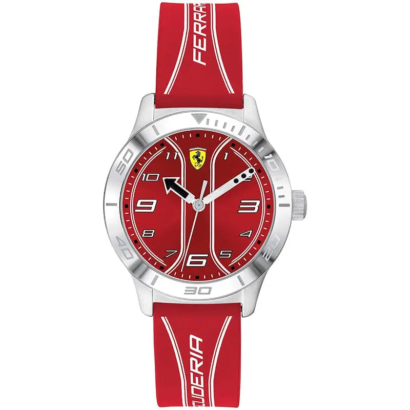Ferrari Academy 0810023 Silicone Red Strap Kid's Watch 1