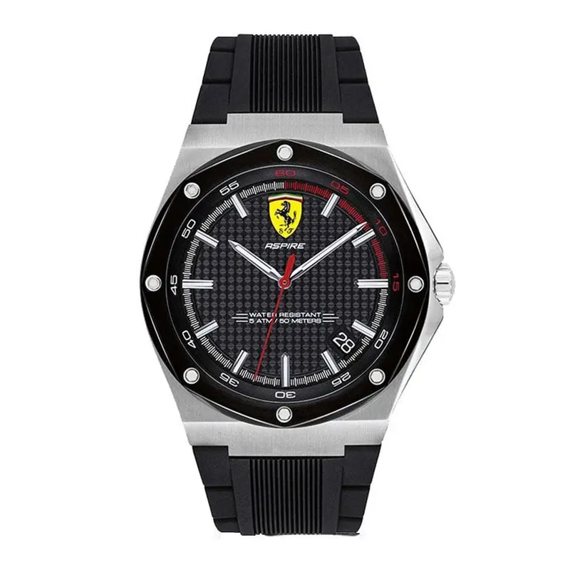 Ferrari Aspire 0830529 Black Silicone Strap Men's Watch 1