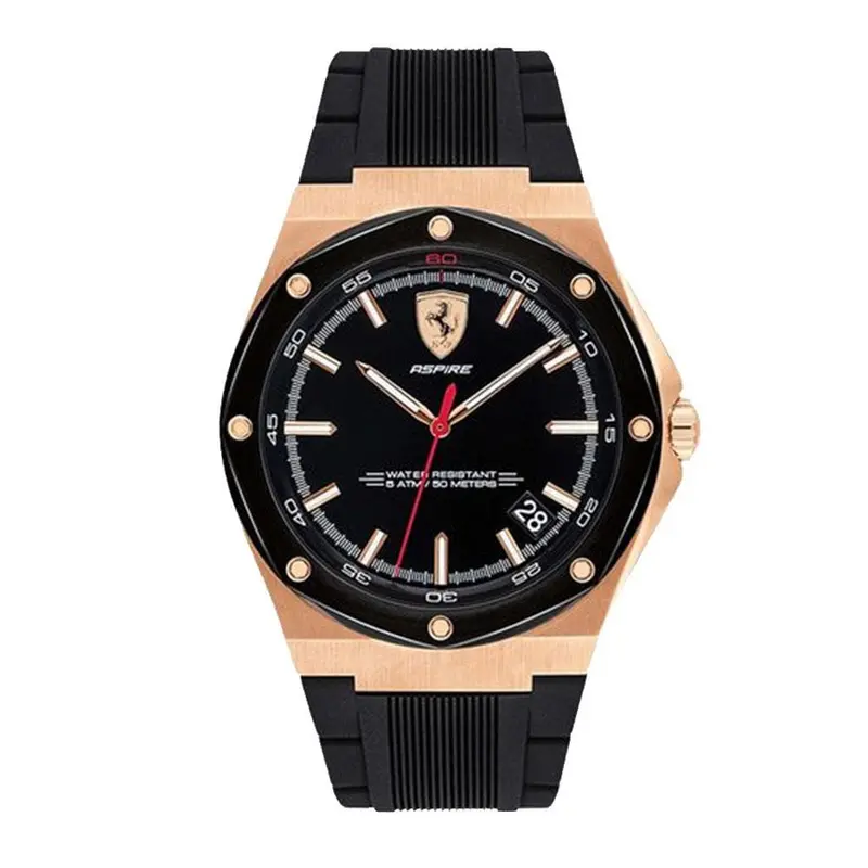 Ferrari Aspire 0830553 Black Silicone Strap Men's Watch 1