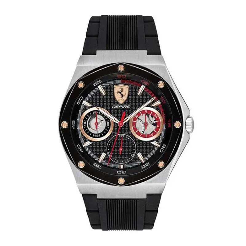 Ferrari Aspire 0830556 Black Silicone Strap Men's Watch 1