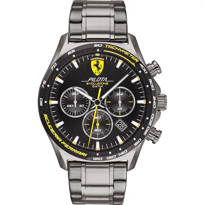 Ferrari Pilota Eva Metal Strap Watch 0830715 Men's Watch 1