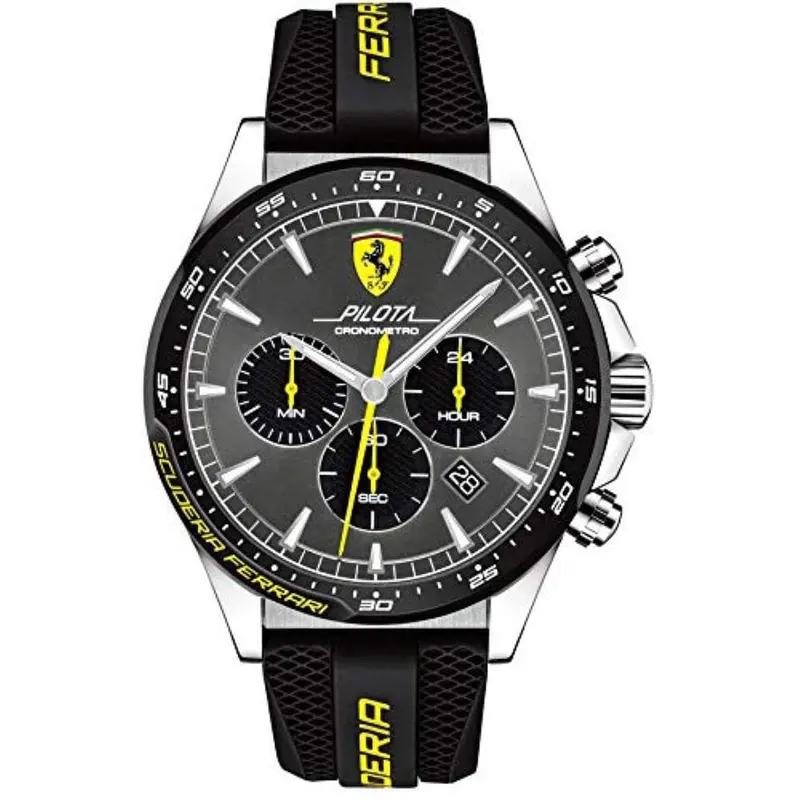 Ferrari Pilota Silicone Strap Watch 0830594 Men's Watch 1