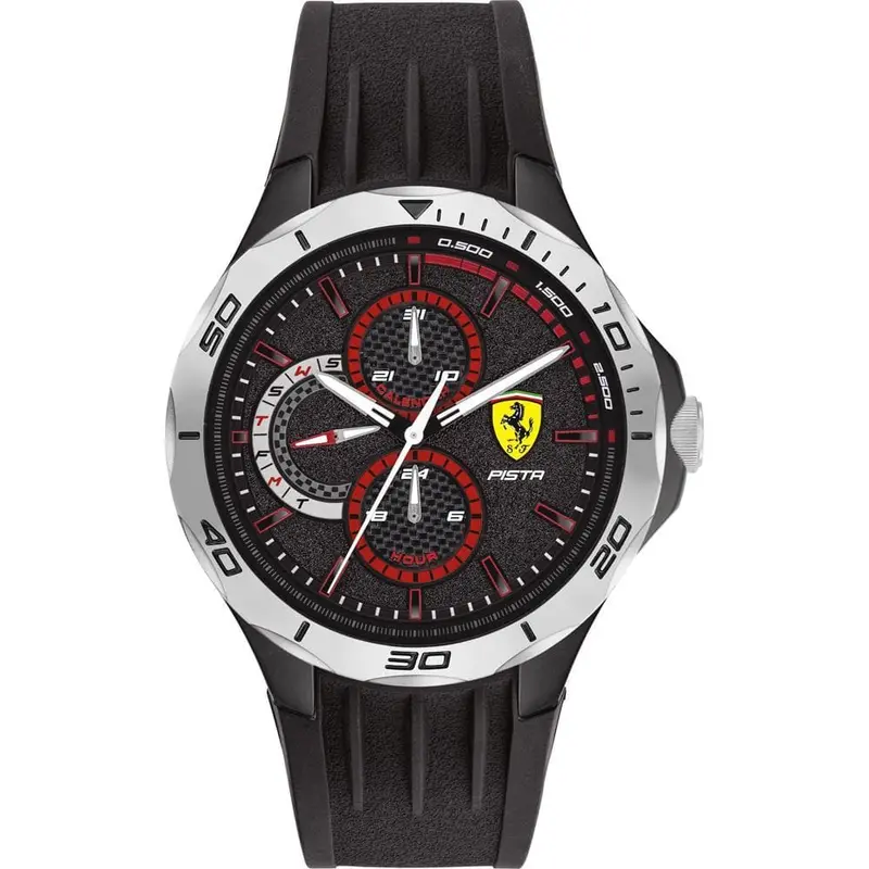 Ferrari Pista Silicone Strap Watch 0830722 Men's Watch 1