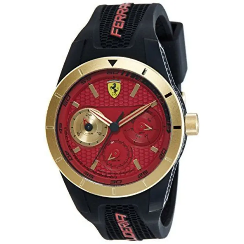 Ferrari Redrev 0830386 Black Silicone Strap Men's Watch 1
