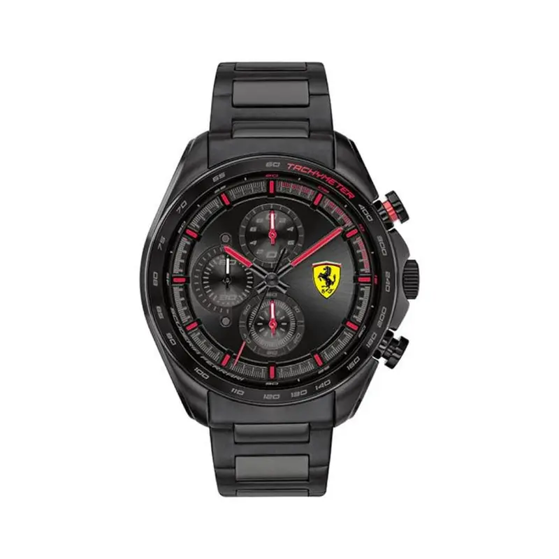 Ferrari Scuderia 0830654 Speedracer Black Stainless Steel Men Watch 1