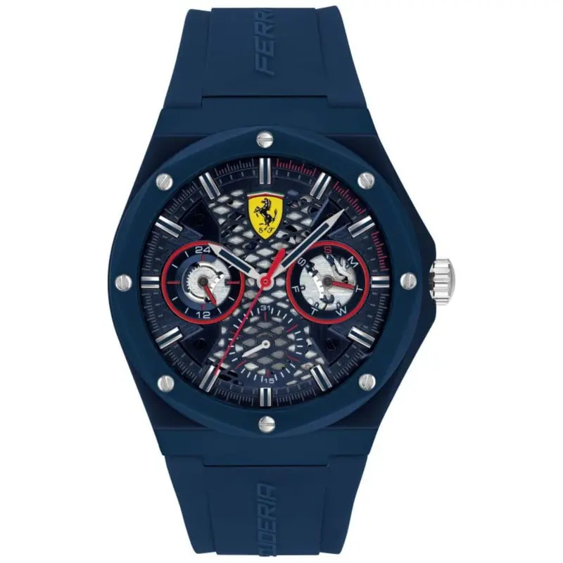 Ferrari Scuderia 0830788 Blue Rubber Strap Men's Watch 1