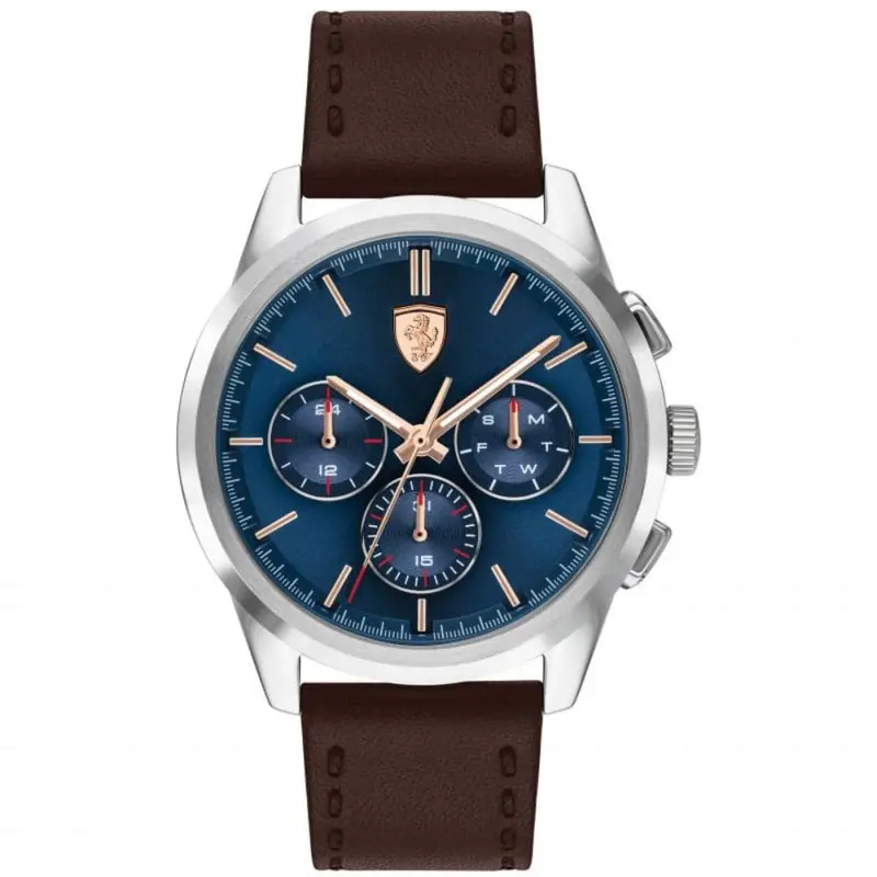 Ferrari Scuderia 0830806 Brown Leather Men Watch 1