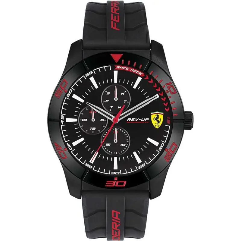Ferrari Scuderia 0830809 Black Silicone Strap Men's Watch 1