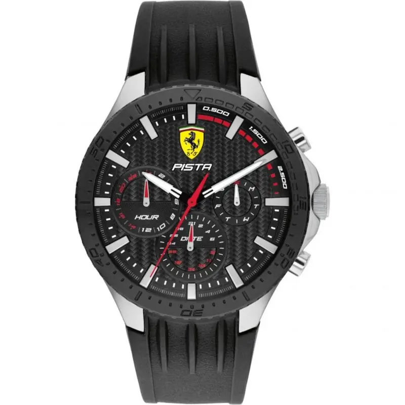 Ferrari Scuderia 0830853 Black Resin Strap Men's Watch 1