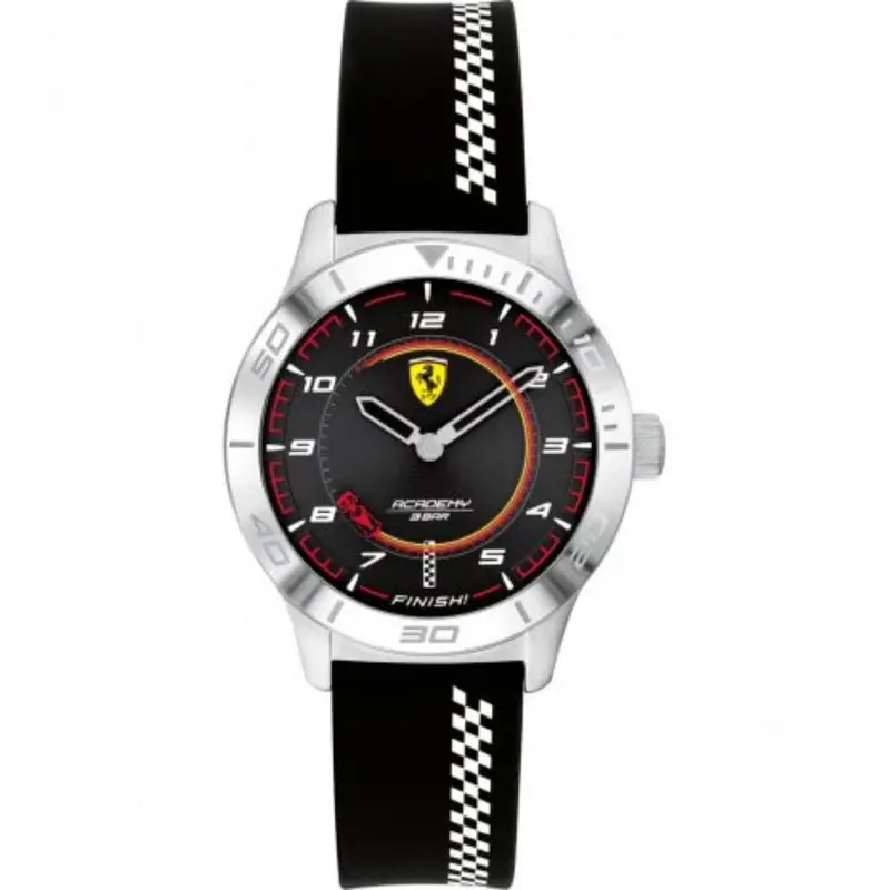 Ferrari Scuderia 0870053 Black Silicone Kids Watch 1