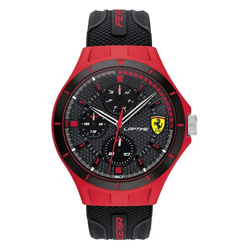 Ferrari Scuderia Lap 0830862 Time Analog Black Dial Men's Watch 1