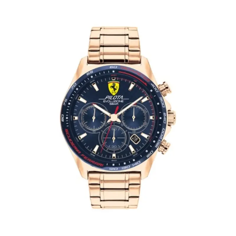 Ferrari Scuderia Pilot 0830819 Rose Gold Stainless Steel Men's Watch 1