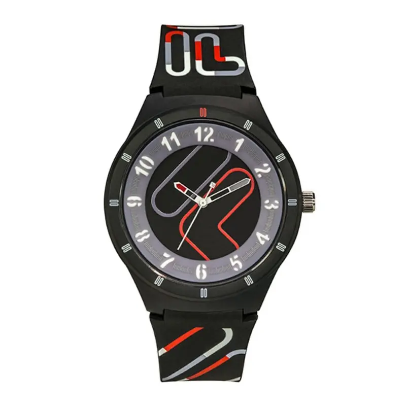 Fila 38-324-004 Black Rubber Strap Unisex's Watch 1