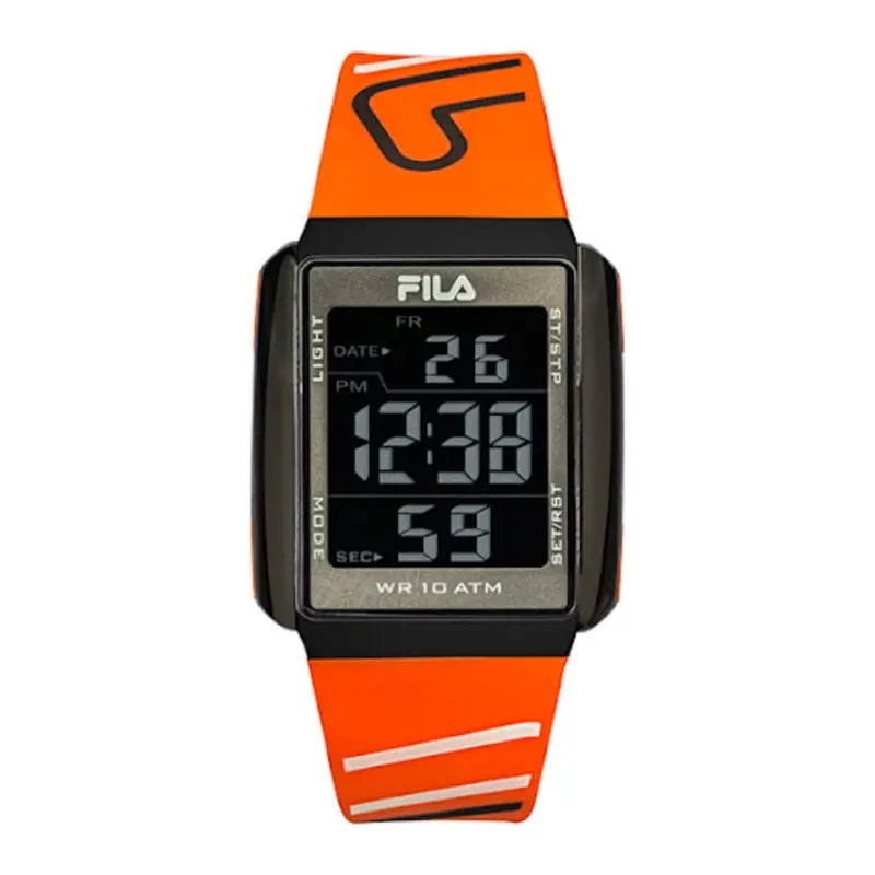 Fila 38-325-006 Orange Silicone Men's Watch 1