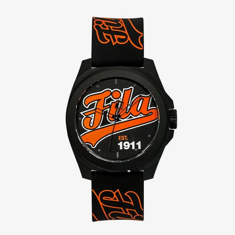 Fila Analog Black Dial Silicone Strap Unisex Watch 38-330-001 1