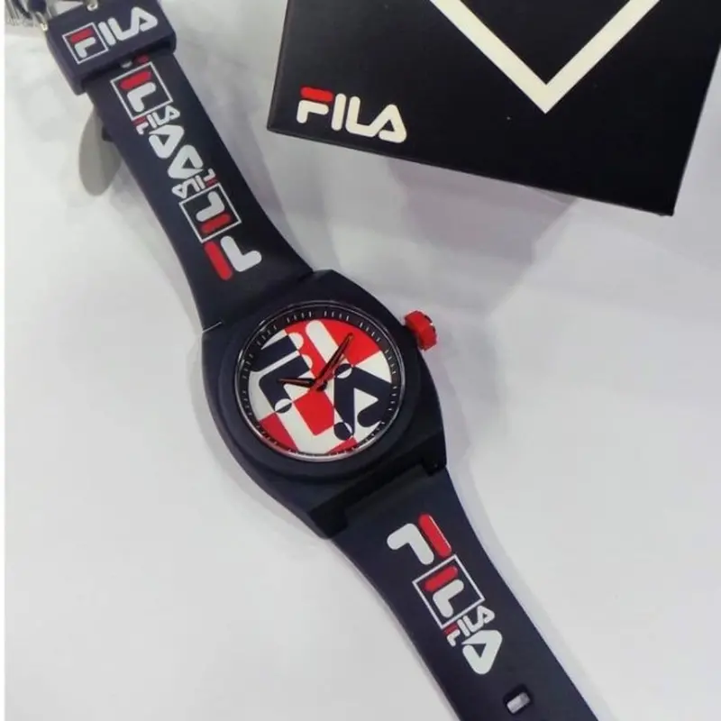 Fila Analog Navy Blue Polyurethane Men's Watch 38-180-101 2