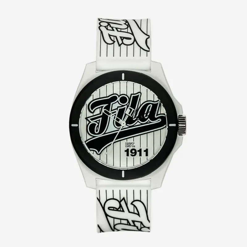 Fila Analog White Strap Dial Silicone Strap Unisex Watch 38-330-005 1