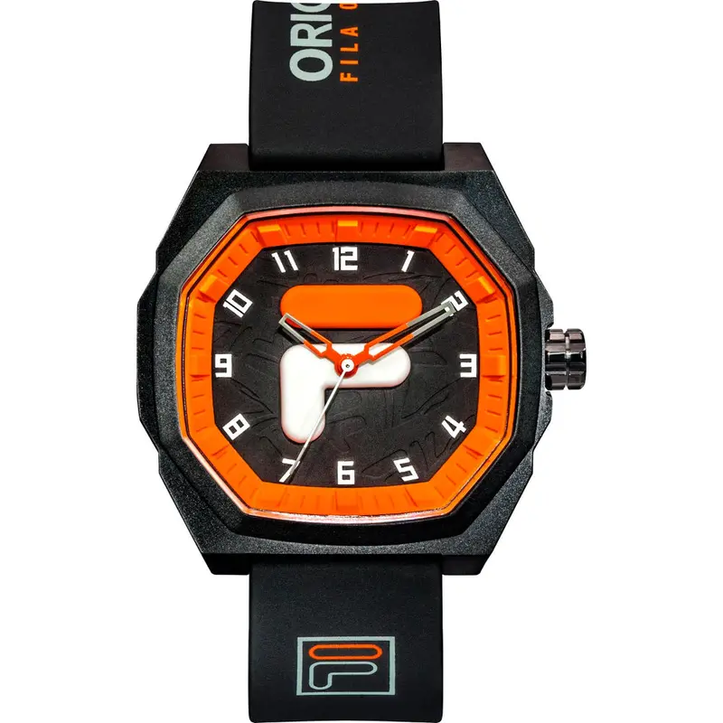 Fila Black Silicone Strap Men's Watch 38-348-003 1
