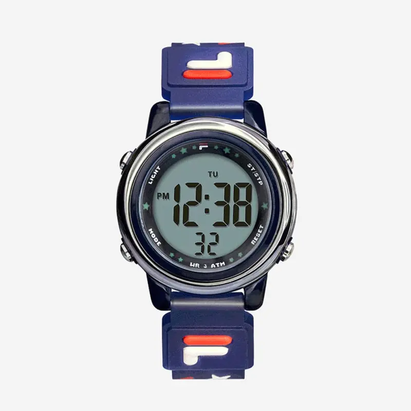 Fila Digital Blue Silicone Strap Men Watch 38-218-006 1