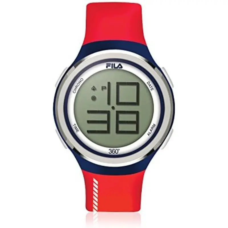 Fila Digital Casual Red Strap Men's Watch 38-038-102 1