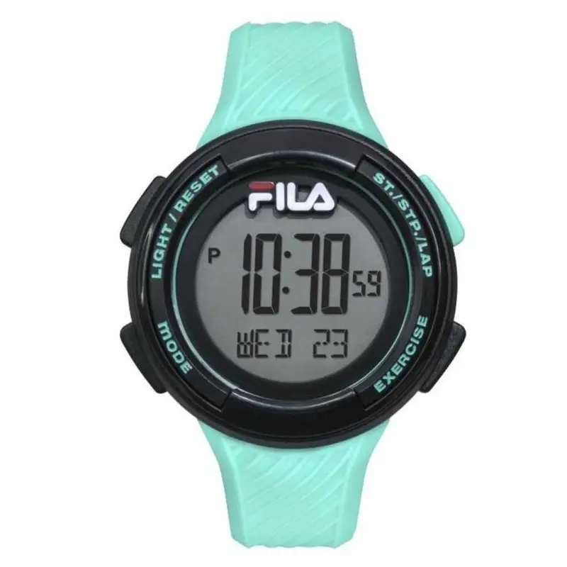 Fila Digital  Multifunction 38-163-003 Blue Rubber Strap Unisex Watch 1