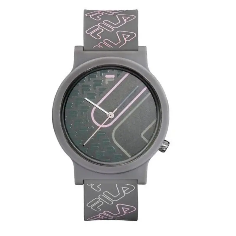 Fila Gray Dial And Silicone Strap Unisex Watch 38-320-204 1