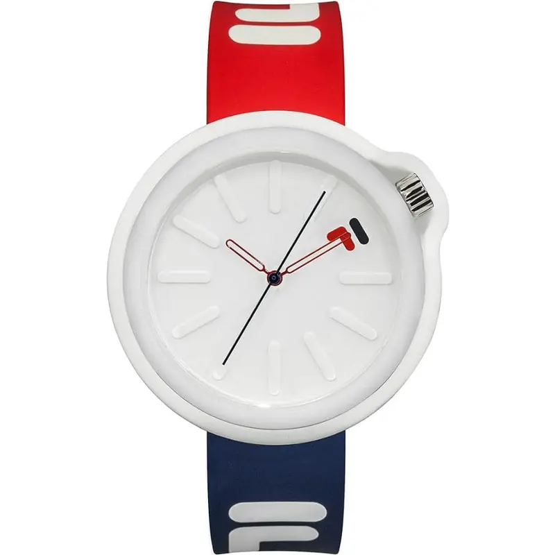 Fila Sports White Dial Two-Tone Silicone Strap Unisex Watch 38-315-001Dbrd 1