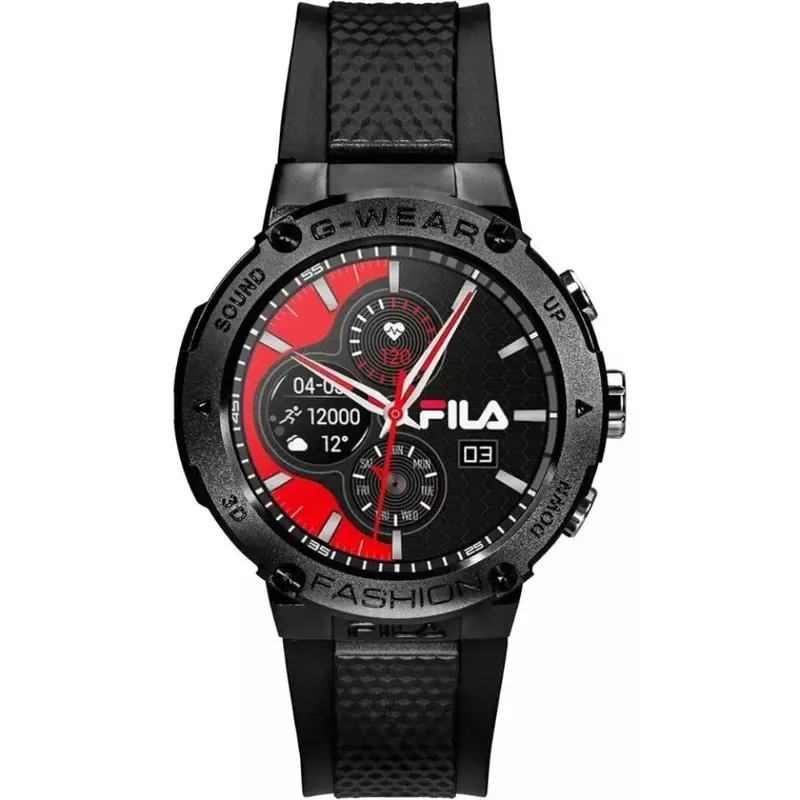 Fila Unisex Endurance Smartwatch Black Resin Watch Sw/27.Apec 1