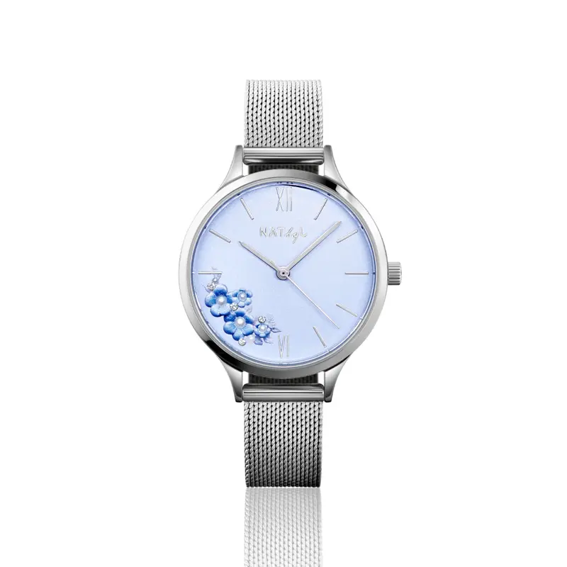 First Love 0606B Stainless Steel Mesh Watch 1
