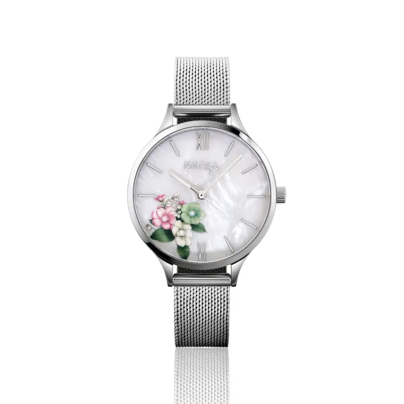 First Love 0609B Stainless Steel Mesh Watch 1