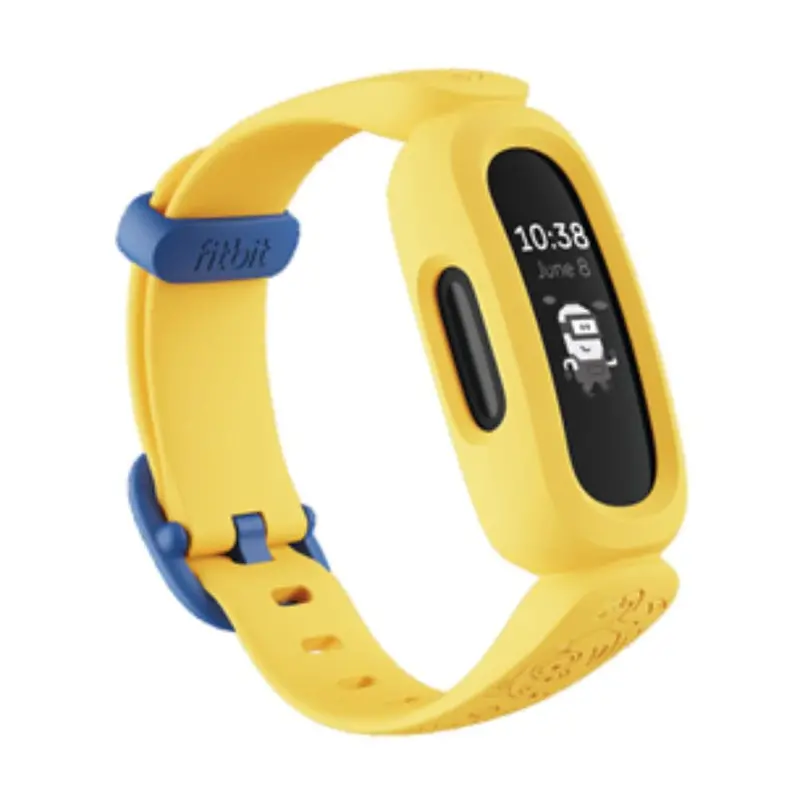 Fitbit Ace 3 Minions Yellow Silicone Strap Unisex Smartwatch Fb419bkyw-Frcjk 1