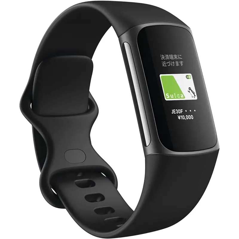 Fitbit Charge 5, Black/Graphite Black Silicone Strap Unisex Smartwatch Fb421bkbk-Frcjk 1