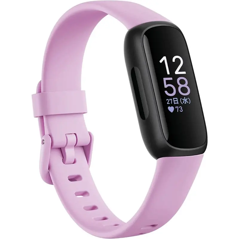 Fitbit Inspire 3 Black/Lilac Bliss  Unisex Smart Watch Fb424bklv-Frcjk 1