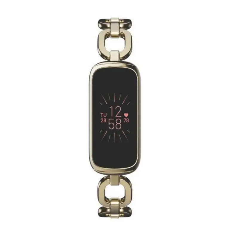Fitbit Luxe Fb422glpk-Frcjk Special Edition Gorjana Soft Gold Stainless Steel Parker Link Bracelet 1