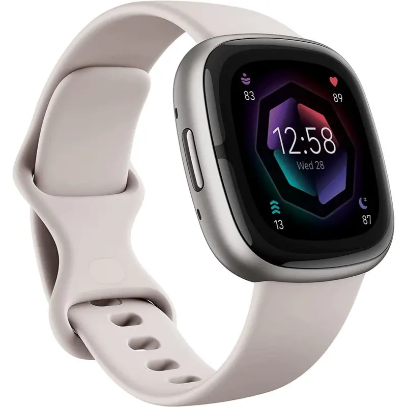 Fitbit Sense 2 Lunar White/Platinum Fb521srwt-Frcjk 1