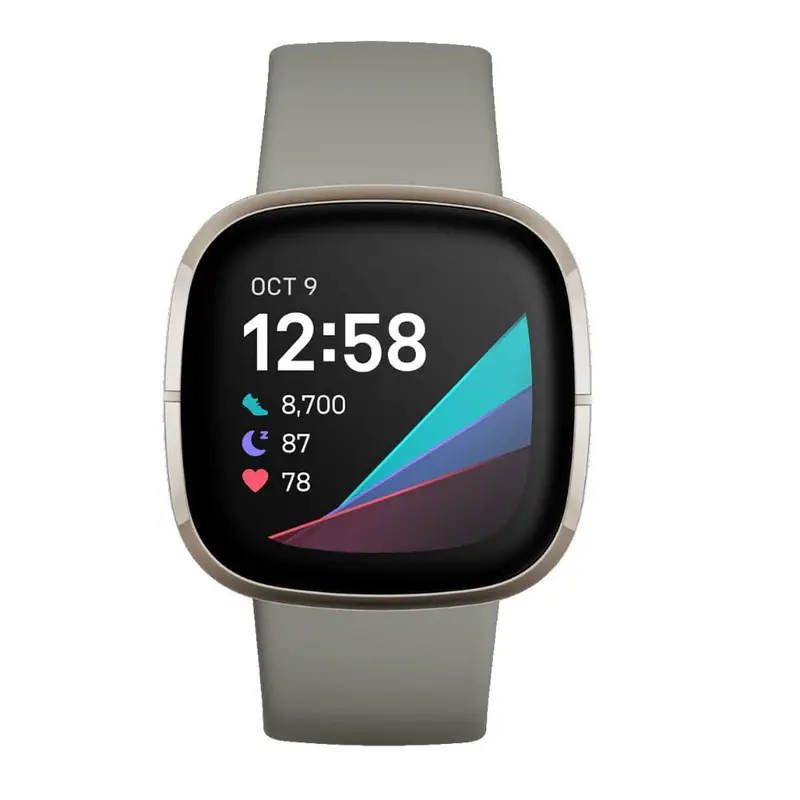 Fitbit Sense Sage Fb512srsg-Frcjk Grey Strap Unisex's Smartwatch 1