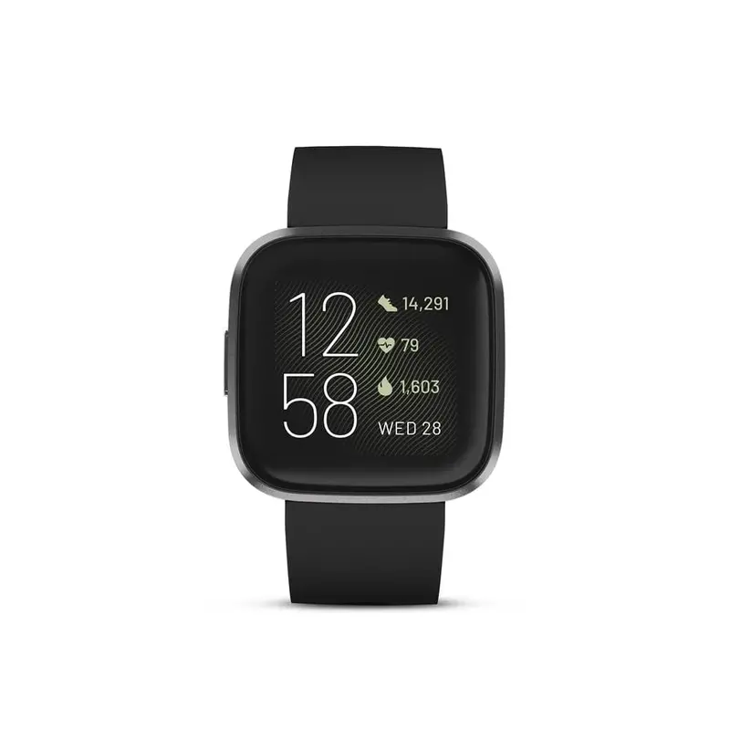 Fitbit Versa 2 Black / Carbon Fb507bkbk-Frcjk Silicone Smartwatch 1